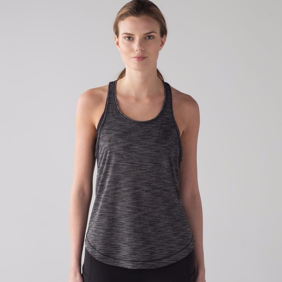 Lululemon Long Distance Tank in Heathered Black! - Picture 1 of 8